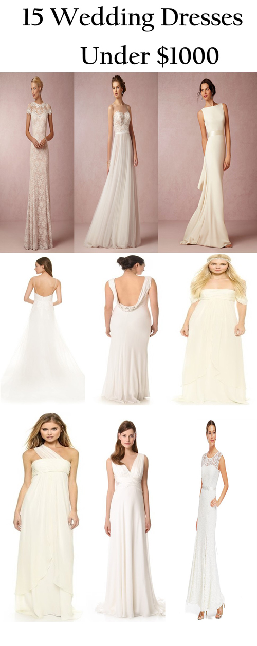 15 beautiful wedding dresses under 1000