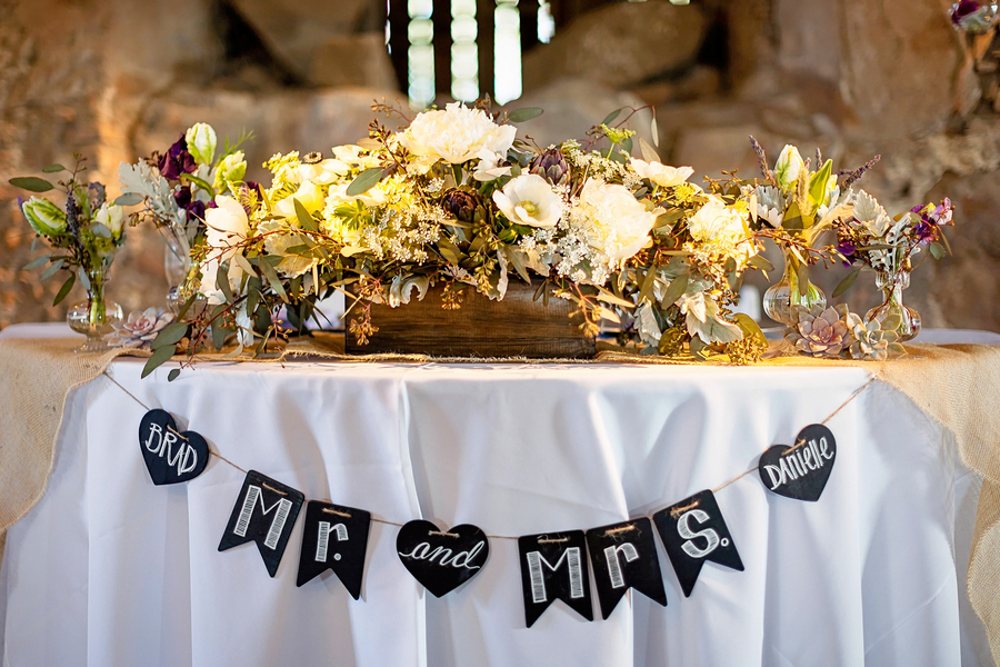 Mr and mrs table ideas - California wedding inspiration