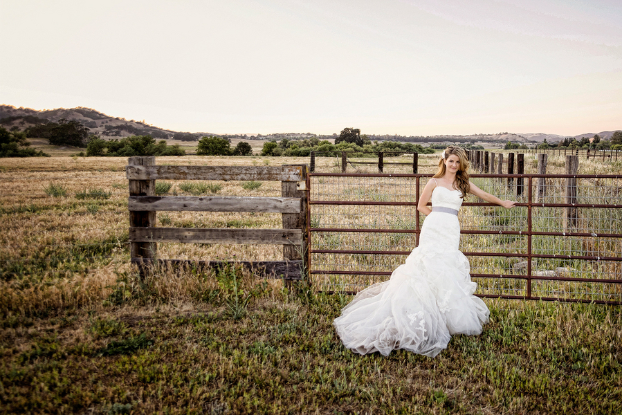 Outdoor Bridal Portrait - Rustic Wedding Inspiration
